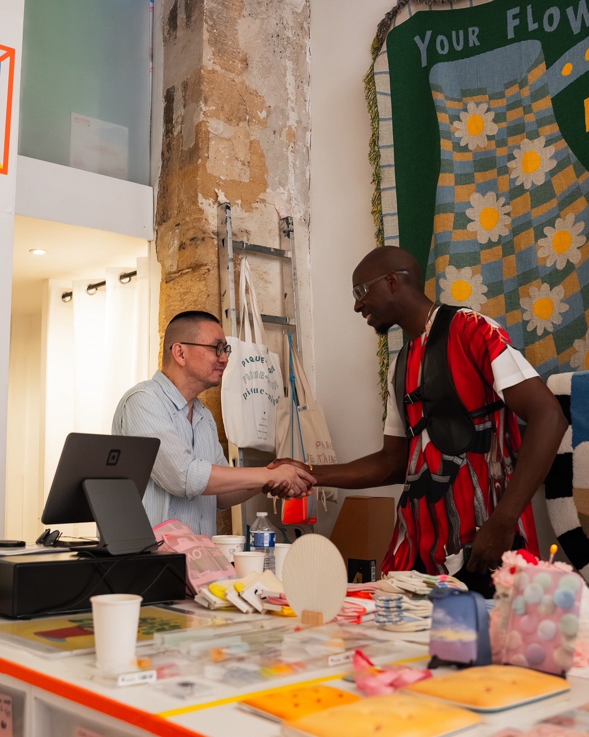 Conversation at a brand event