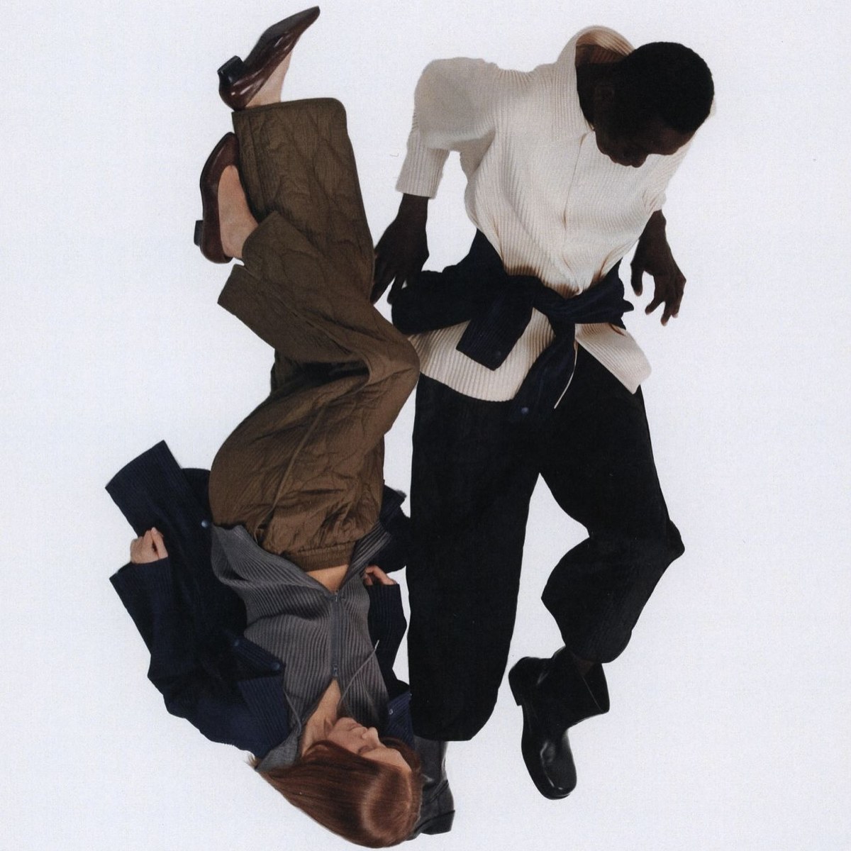 Editorial styling with two silhouettes