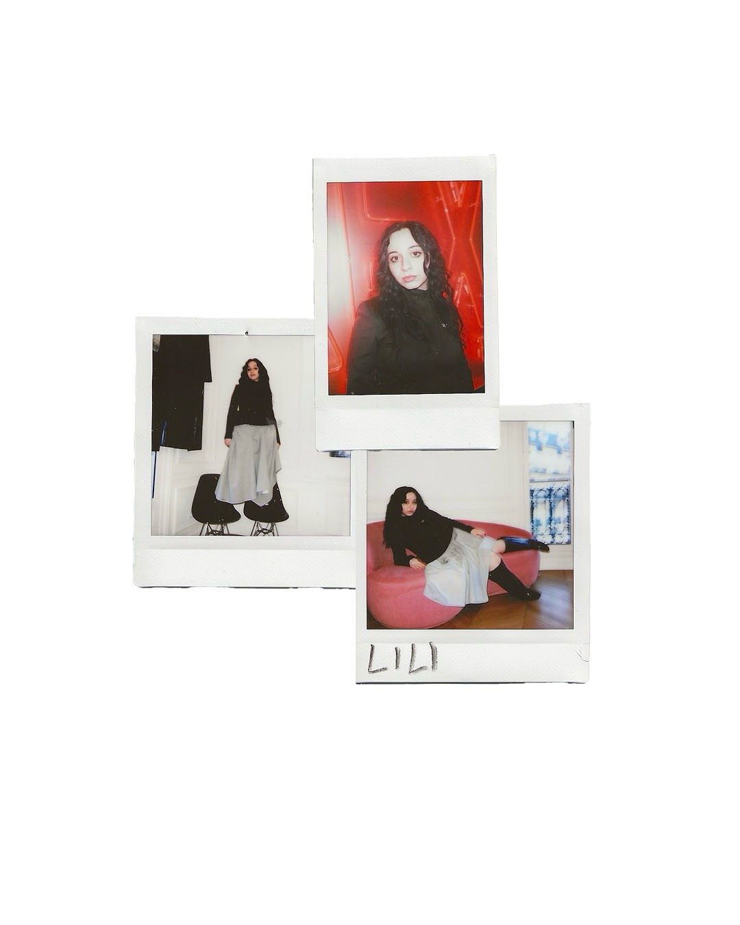 Polaroid collage from a PR and talent collaboration
