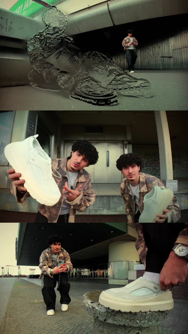 Creators featured in a playful UGG video